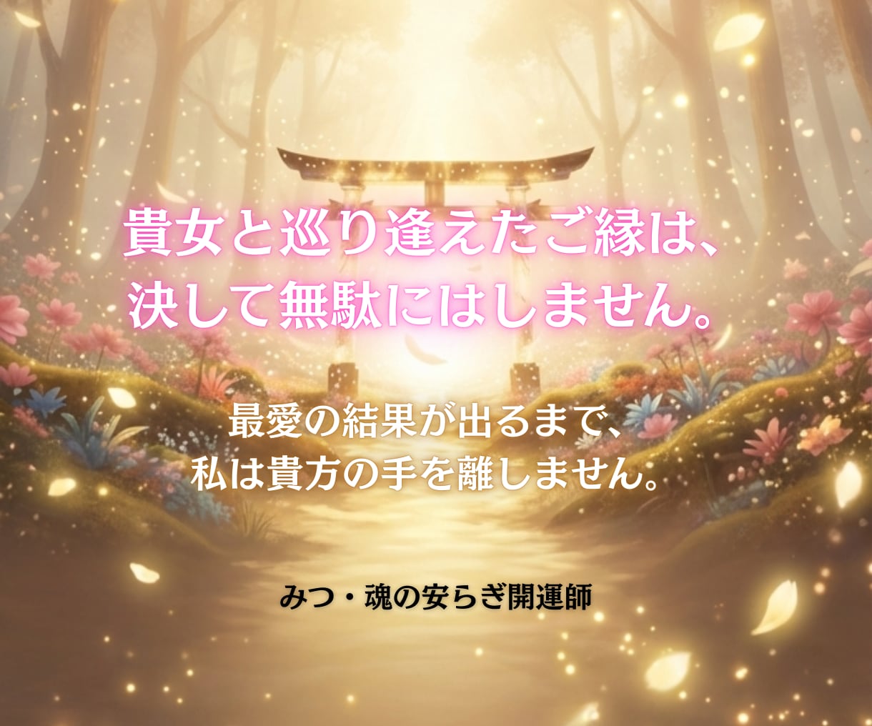 究極の念の法則で魂を覚醒させ人生を好転させます 数より質。命を懸けた「最愛の結果」へ導きます。 イメージ8