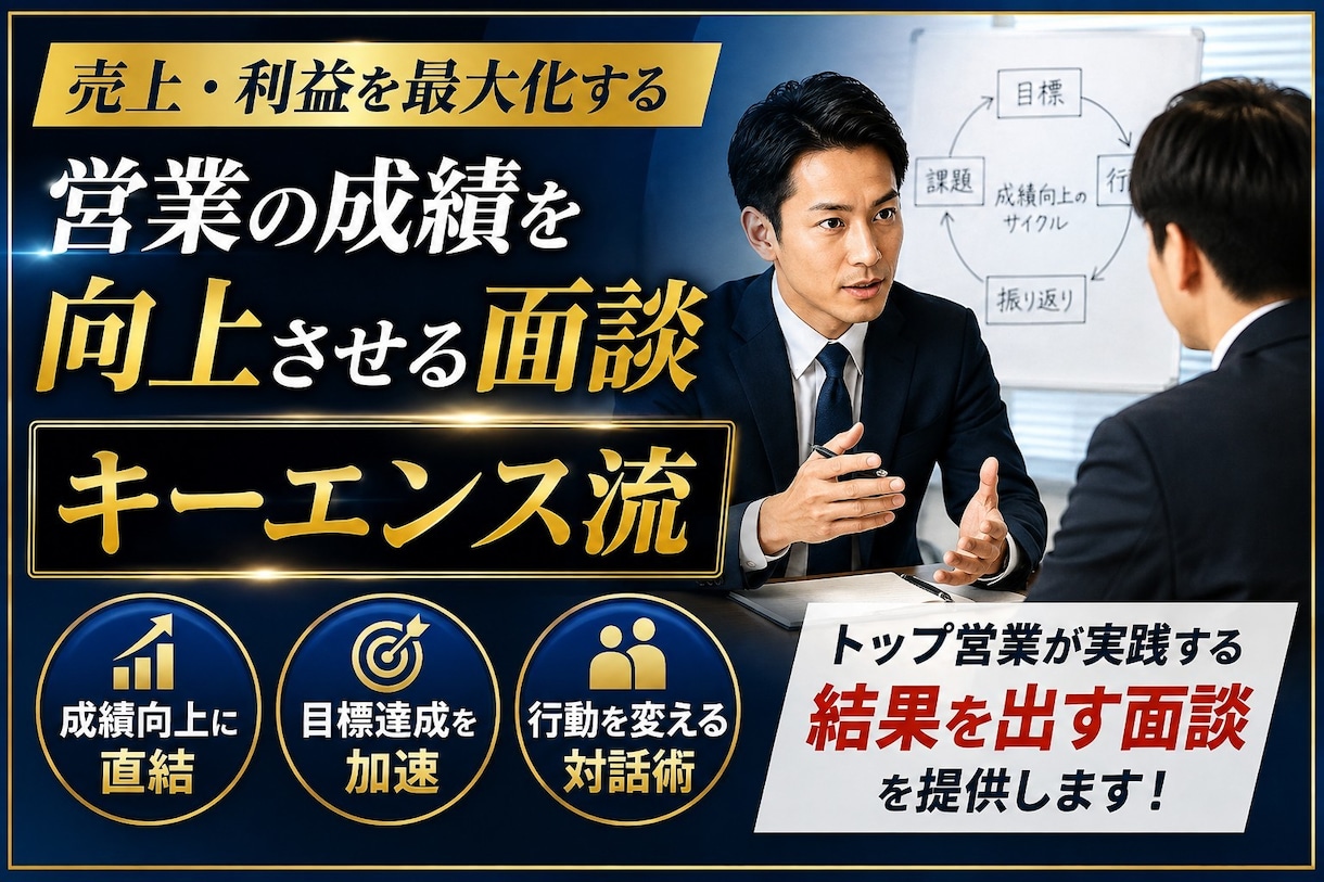キーエンス流営業　脱感覚→科学的な営業へ導きます キーエンストップセールス流の科学的な営業戦略で目標達成を支援 イメージ1