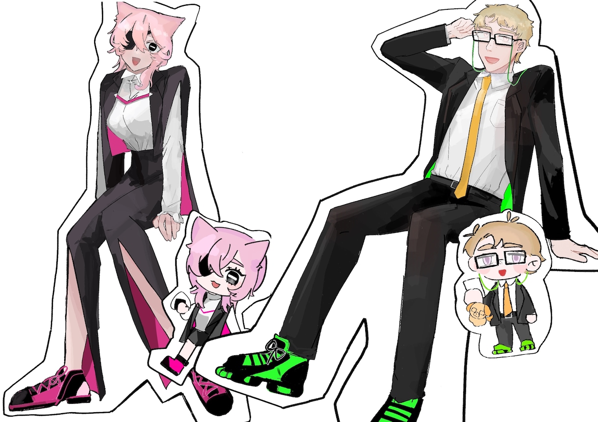 貴方の立ち絵を描きます TRPGなど可愛い立ち絵はいかがですか？ イメージ1
