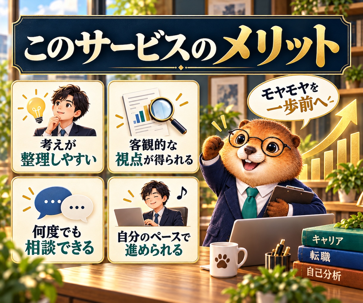 キャリア相談AIで自己分析と将来設計を支えます 仕事/キャリア/経歴/将来を整理！次の一歩を明確に イメージ7