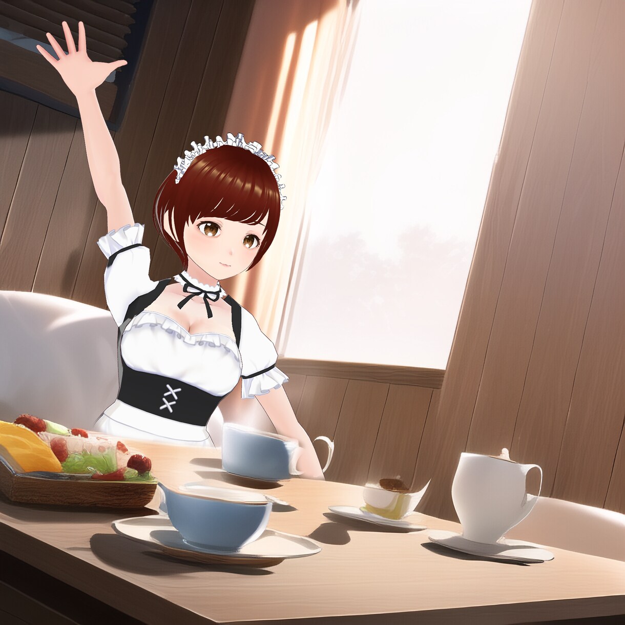 SNS向けのバーチャルアイドルスタッフを制作します 顔出しキャラで告知効果UP！いつでも笑顔キャラで手間なし！ イメージ1