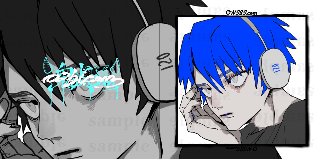 y2kなどお洒落なイラストお描きします お洋服やアクセサリー、メイクなどの描き込みが得意です。 イメージ6