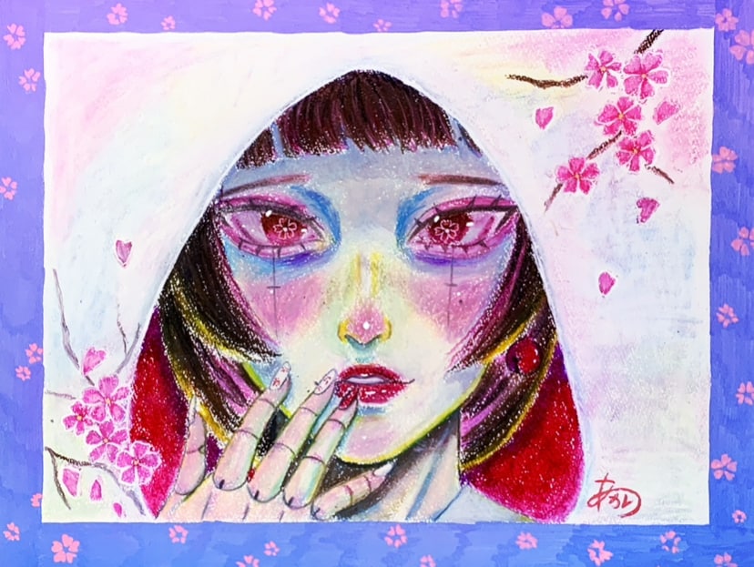 オリジナルキャラクター描きます オリジナルキャラクターのクレヨン画いかがですか？ イメージ1