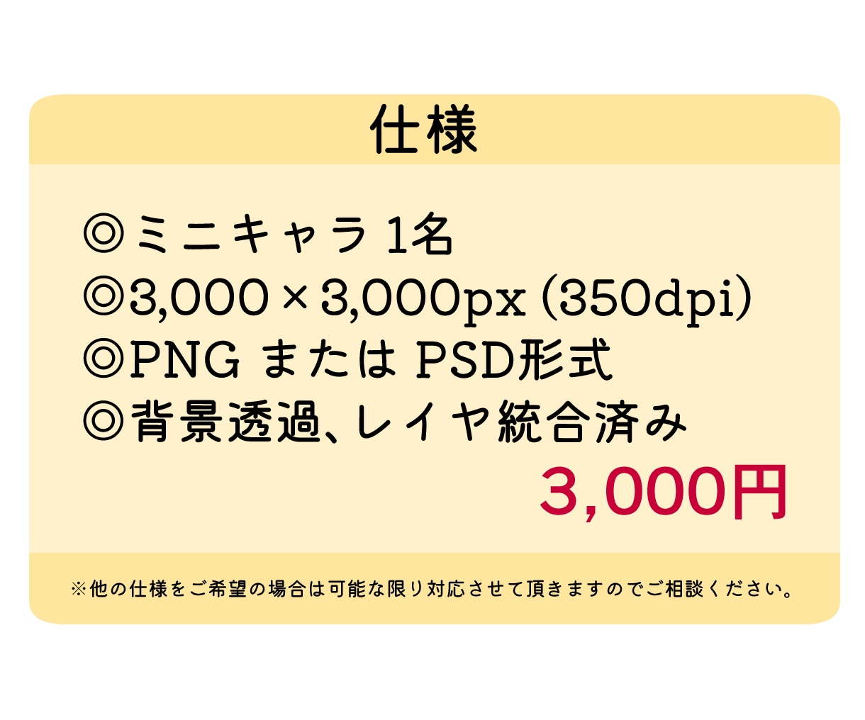 親しみやすくキュートなミニキャラを制作いたします 商用利用可！個人・法人問わず様々なシーンにご利用頂けます！ イメージ2