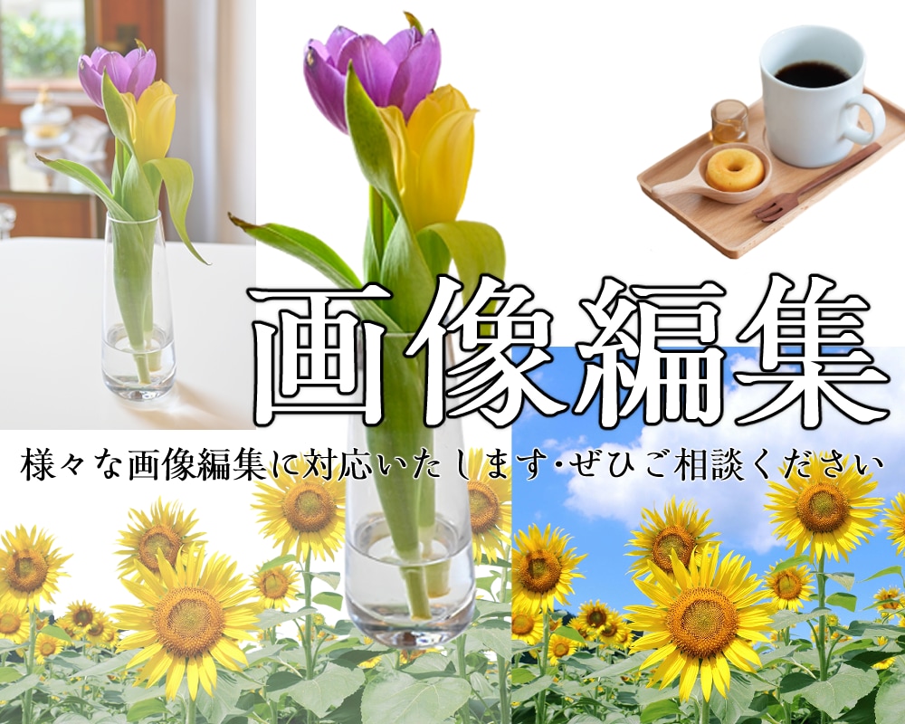 画像編集や合成いたします 様々な画像編集に対応いたします イメージ1