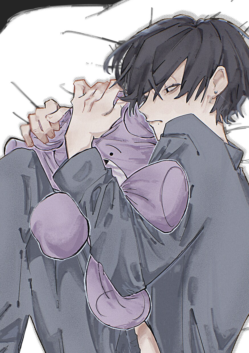 創作キャラをメインとした暗めのイラストを描きます オリジナルキャラ男女描き分け可 イメージ4