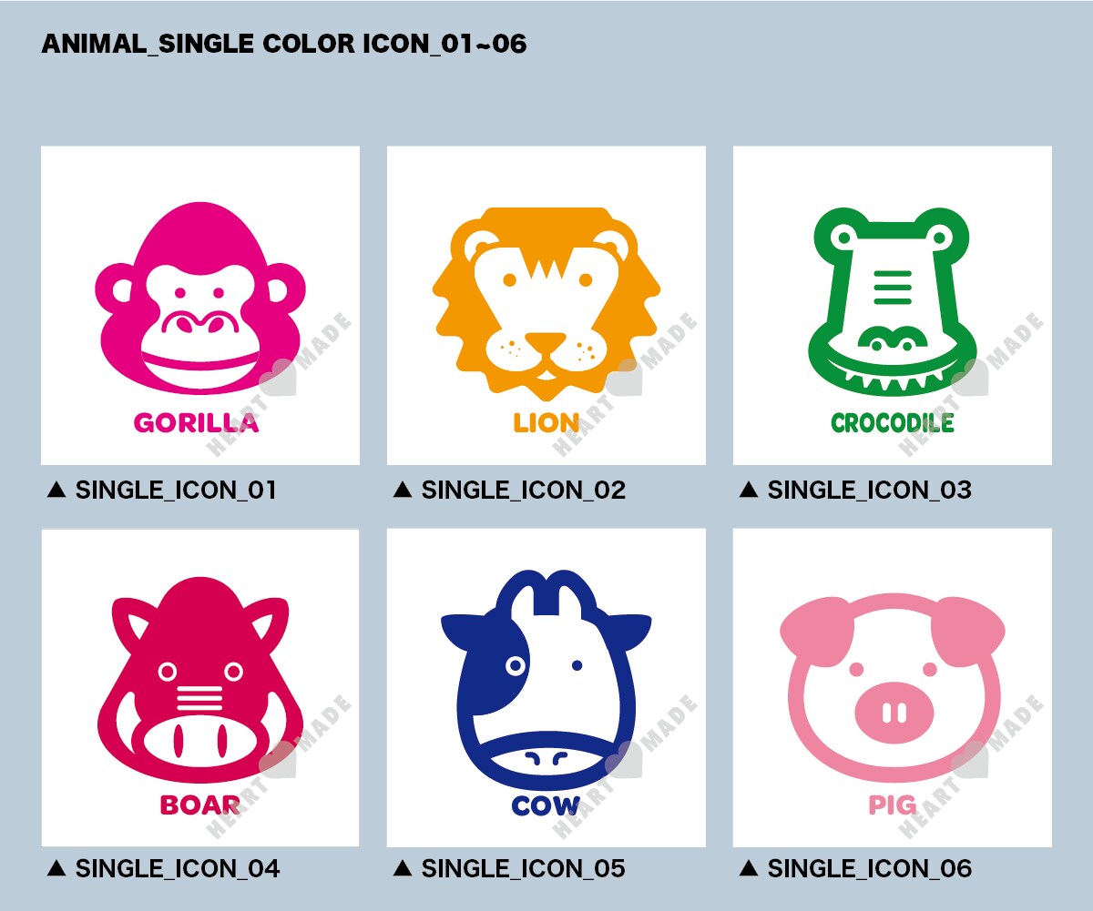 SNS／プロフィール用アイコン〈動物篇〉販売します お好みのアイコンを選ぶだけで即使用できます！【動物篇】 イメージ5