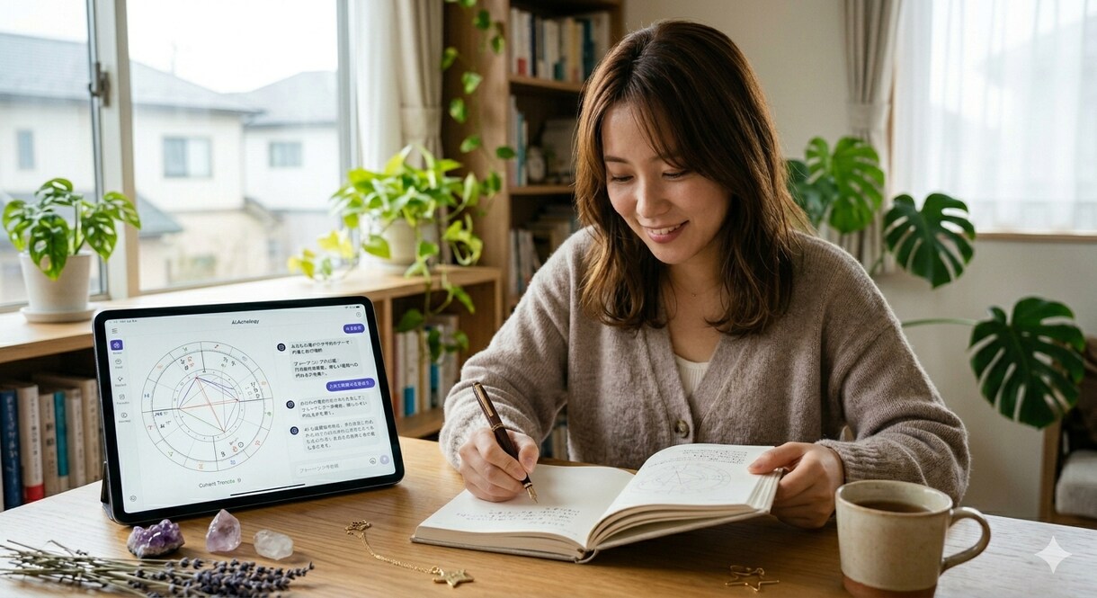 AI×占星術×ジャーナリング、指南します AI×占星術×ジャーナリングを使って自分をもっと好きになる！ イメージ1