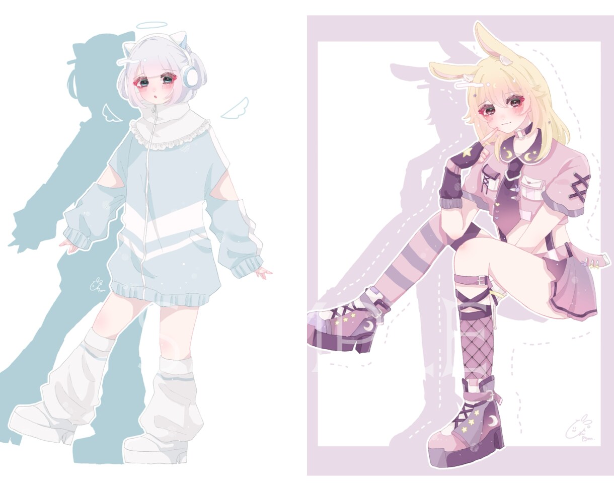 ふわふわキラキラな可愛いイラストを描きます かわいいを詰め込んだあなただけのイラストを制作します♡ イメージ7