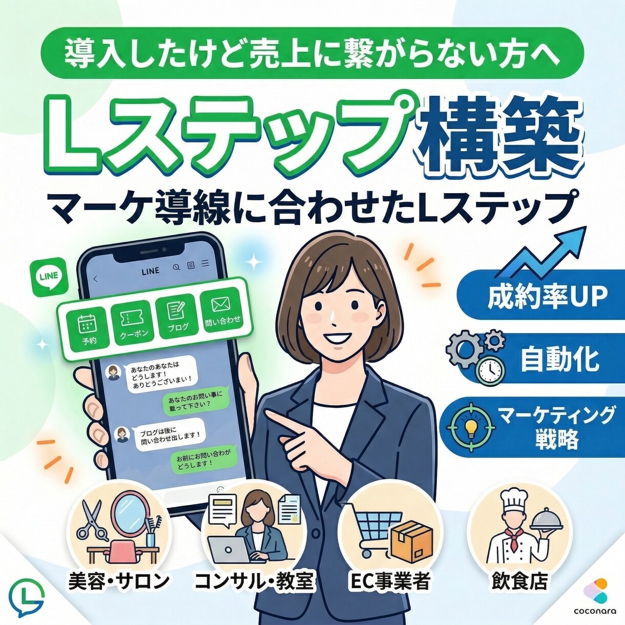 ビジネスを加速！効果的なLステップを構築します あなたのビジネス全体を見据えた売上UPツールを構築します イメージ1