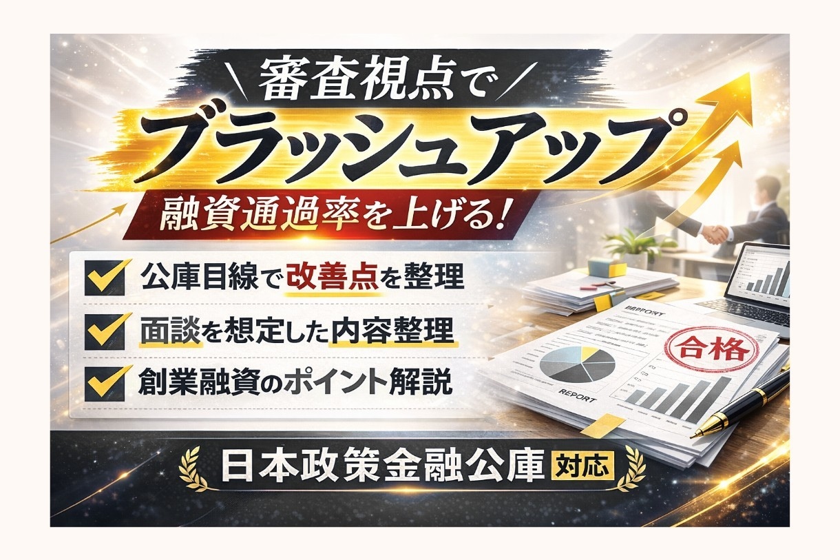 日本政策金融公庫の事業計画書を診断します 審査視点で弱点と改善ポイントを整理します イメージ4