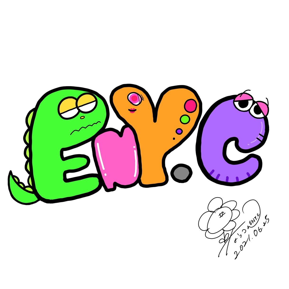 オリジナルネームアイコンを作ります 文字をイラスト化して、個性的なアイコンを作ります。 イメージ1