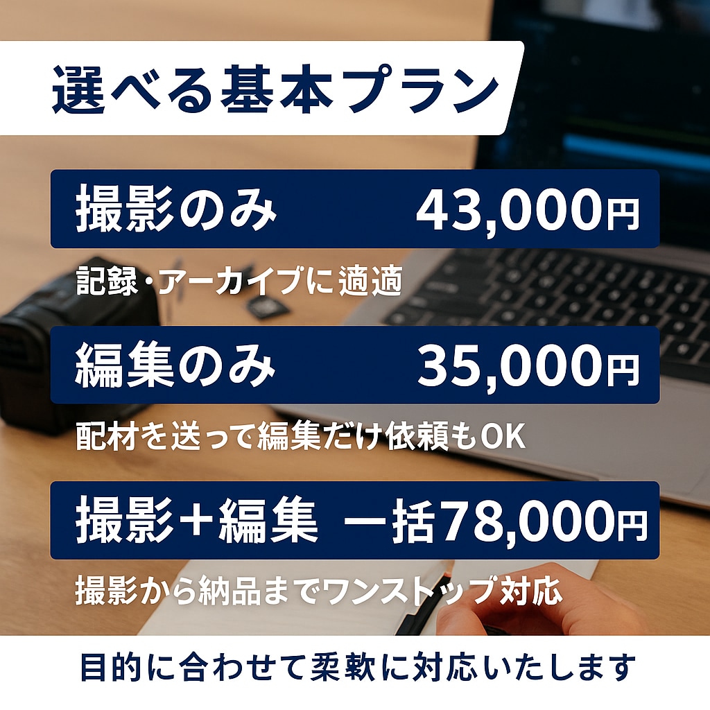動画撮影！セミナー・講演を撮影〜編集まで対応します 会社紹介・ドキュメンタリ・社内マニュアル動画・YouTube イメージ6