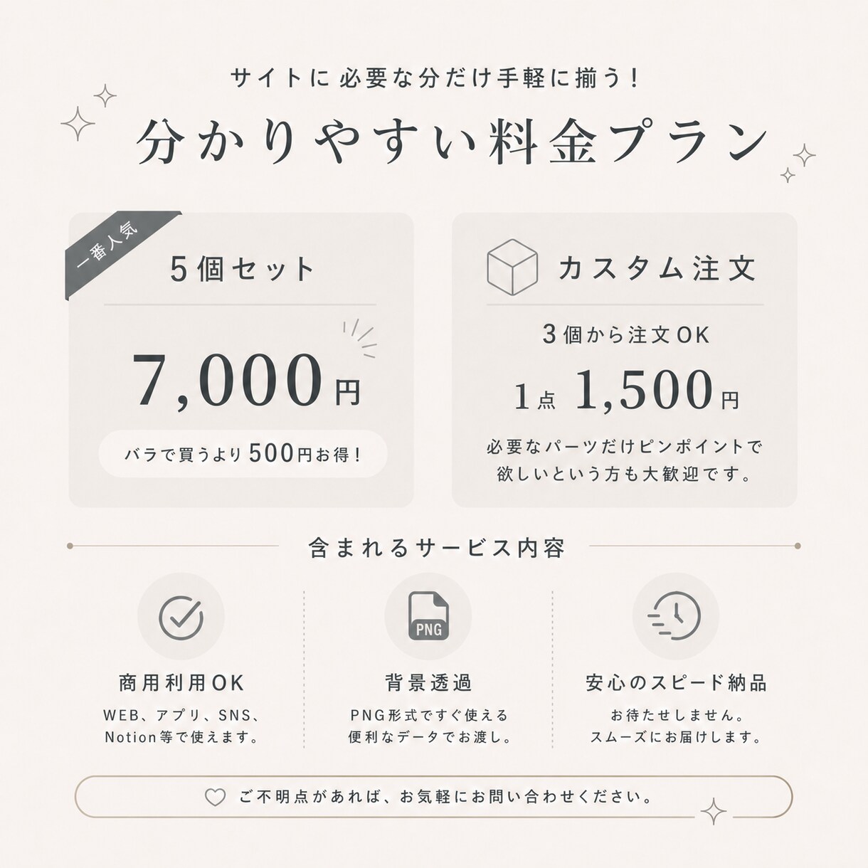 サイトの世界観に合う統一アイコン作ります ロゴやサイトの雰囲気に合わせた調整で統一感のあるアイコン イメージ2