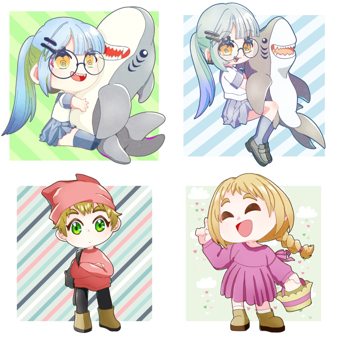 商用利用込み☆彡ディフォルメイラスト描きます イメージのキャラをかわいくてコミカルなちびキャラでお届け♪ イメージ3