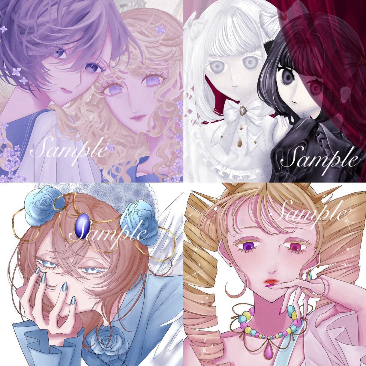 SNSアイコンイラスト承ります 淡い色合いの耽美なイラスト承ります。 イメージ2