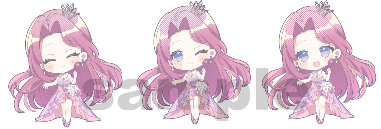 商用利用込み！vtuberさんのSD描きます 2026年8月納期可！ご依頼を募集中です イメージ7