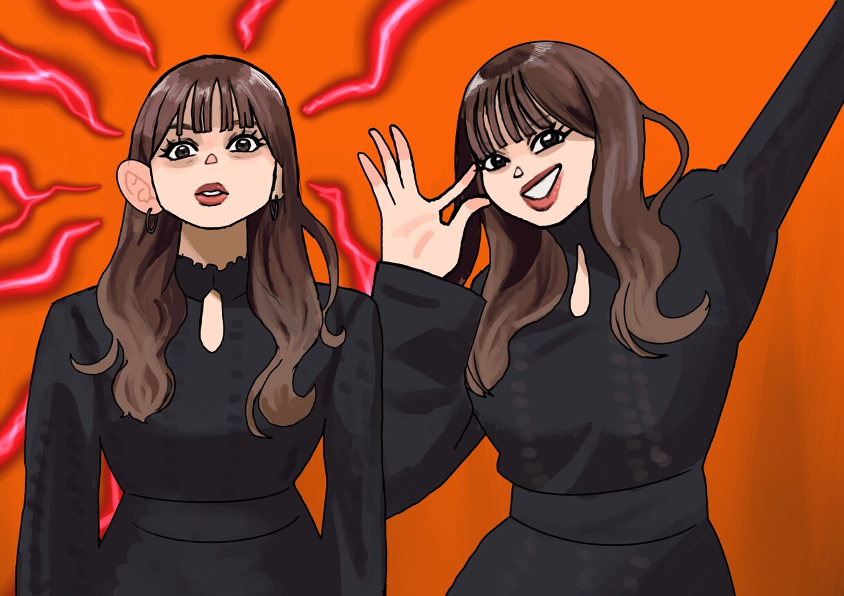 友達にプレゼント用の似顔絵イラストを制作します 専門学校出ているので、イラストを提供できればと思います イメージ3