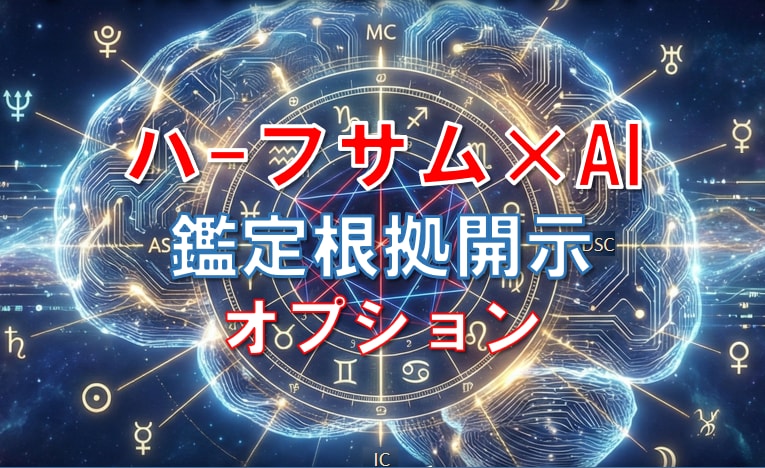 鑑定根拠（座相式）を開示します 【鑑定後の深掘り】座相式（ハーフサム）詳細開示オプション イメージ1