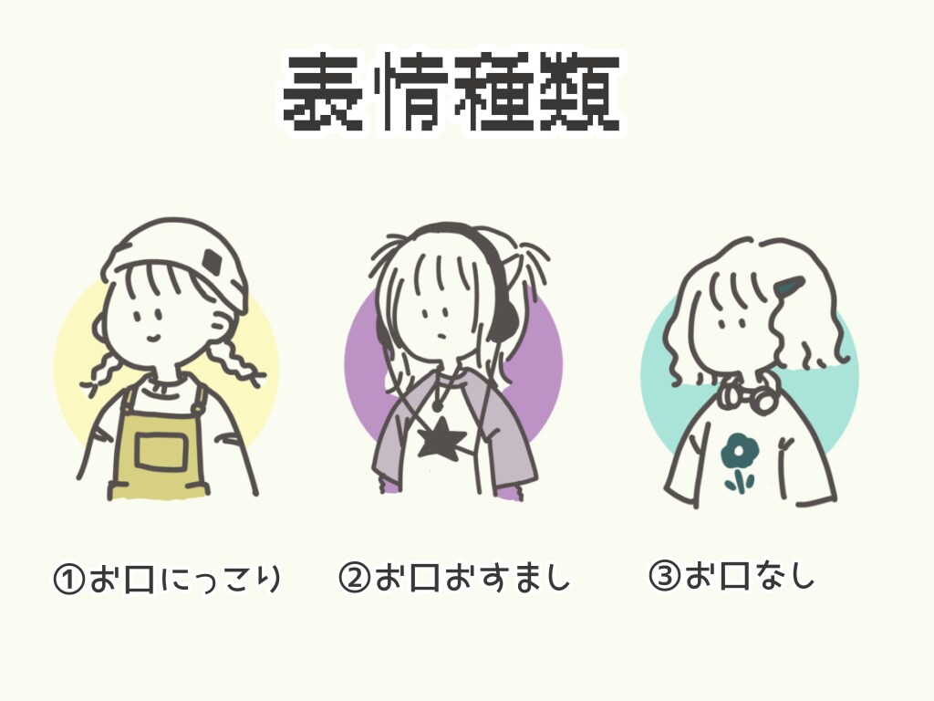 ゆるくてかわいいSNS用人物アイコン描きます 「あなたのお気に入りのお洋服」をきたアイコンを作成します♡ イメージ3