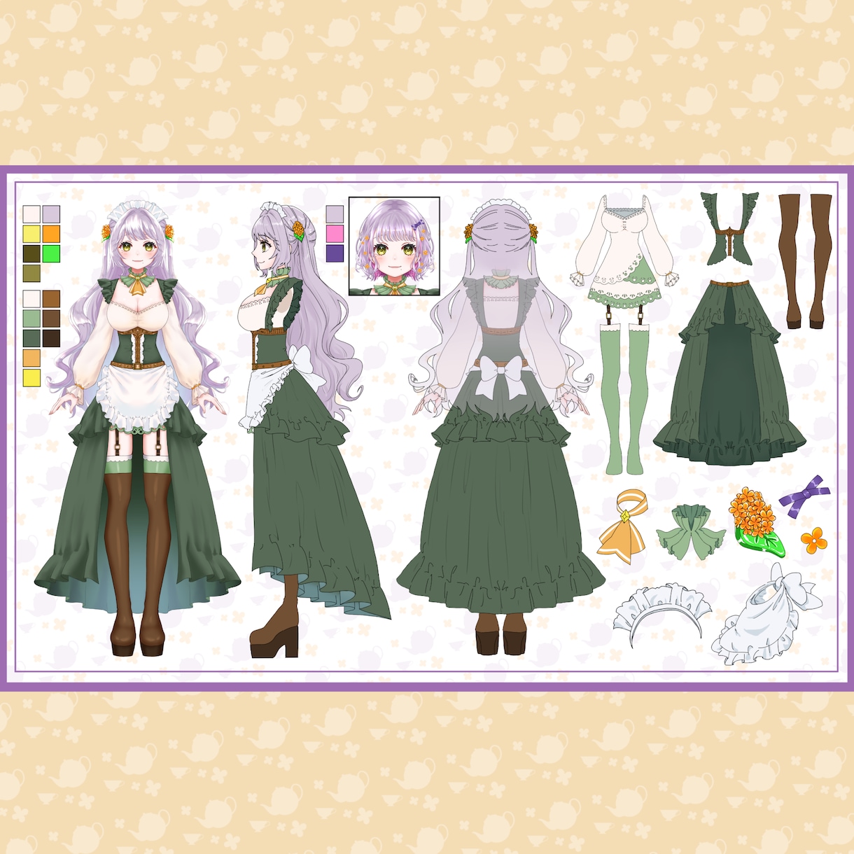Live2Dモデル制作いたします 商用利用込み/修正無制限/キャラデザ～パーツ分けまで可能！ イメージ8