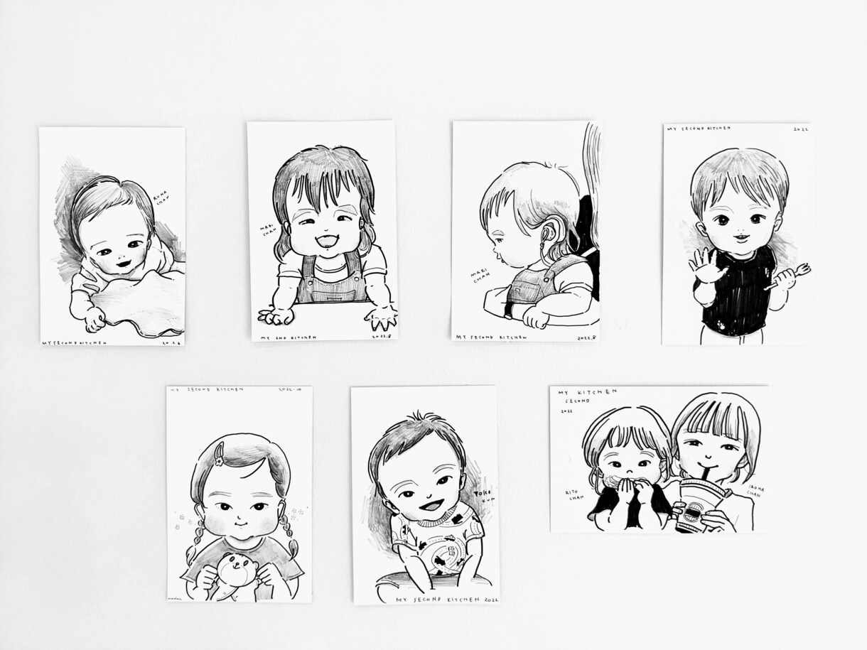 シンプルでゆるくてあったかい似顔絵描きます イラストレーターが描く、ほんのり似てる似顔絵です イメージ1