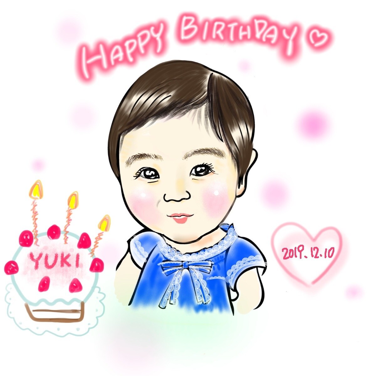 温かみのある手描きの似顔絵をお届けします 還暦、古希などのお祝い、誕生日、結婚式の贈り物にオススメです イメージ3