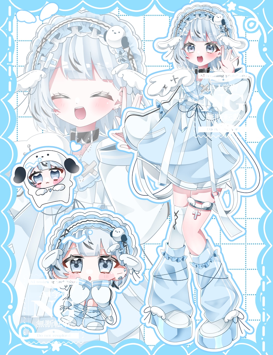 きらふわな目を引く詰め込みイラスト描きます Vtuberさんのキービジュアルやサムネ素材などに！ イメージ5