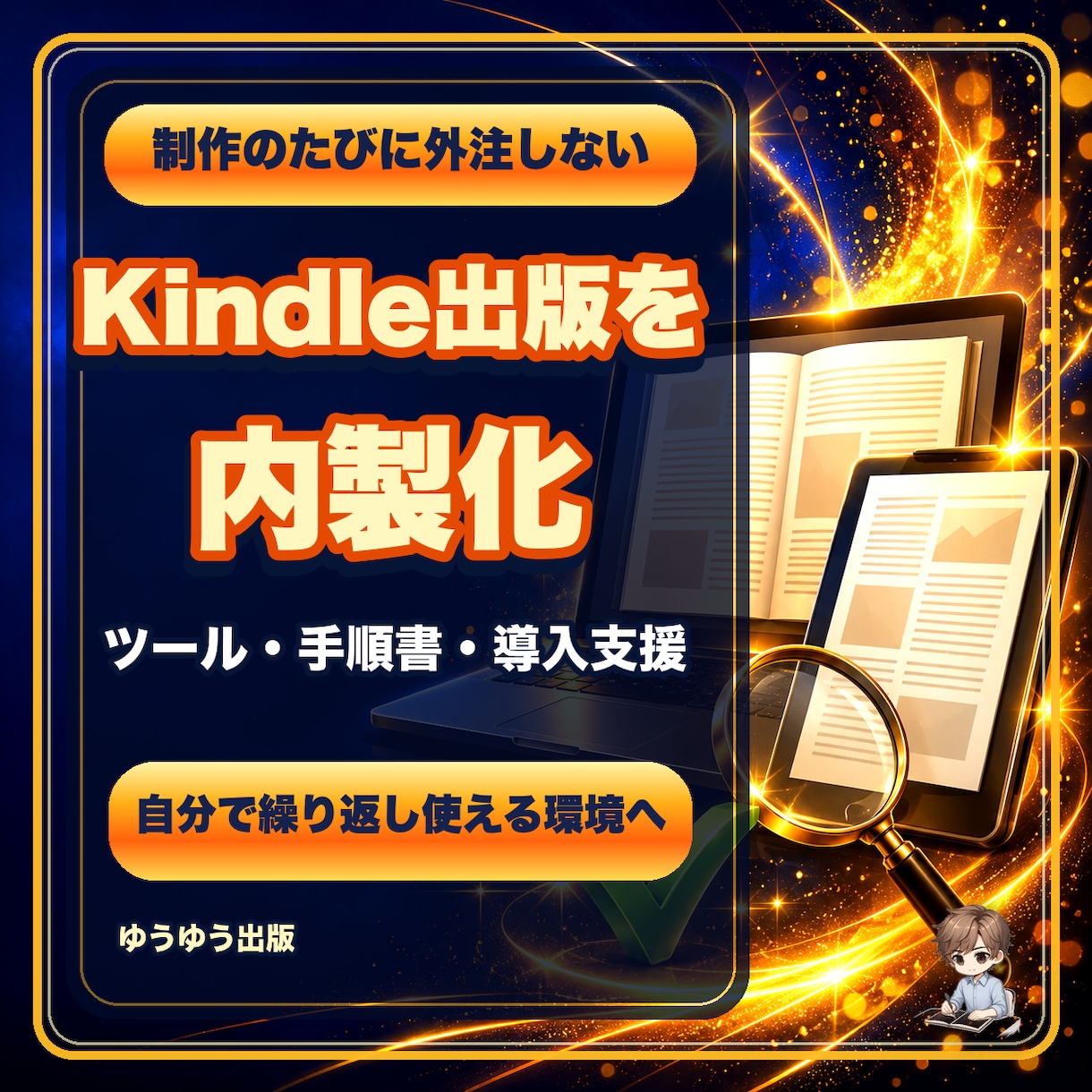 Kindle出版を内製化する制作環境を導入します ツール・手順書・導入設定・伴走支援をまとめて提供 イメージ1