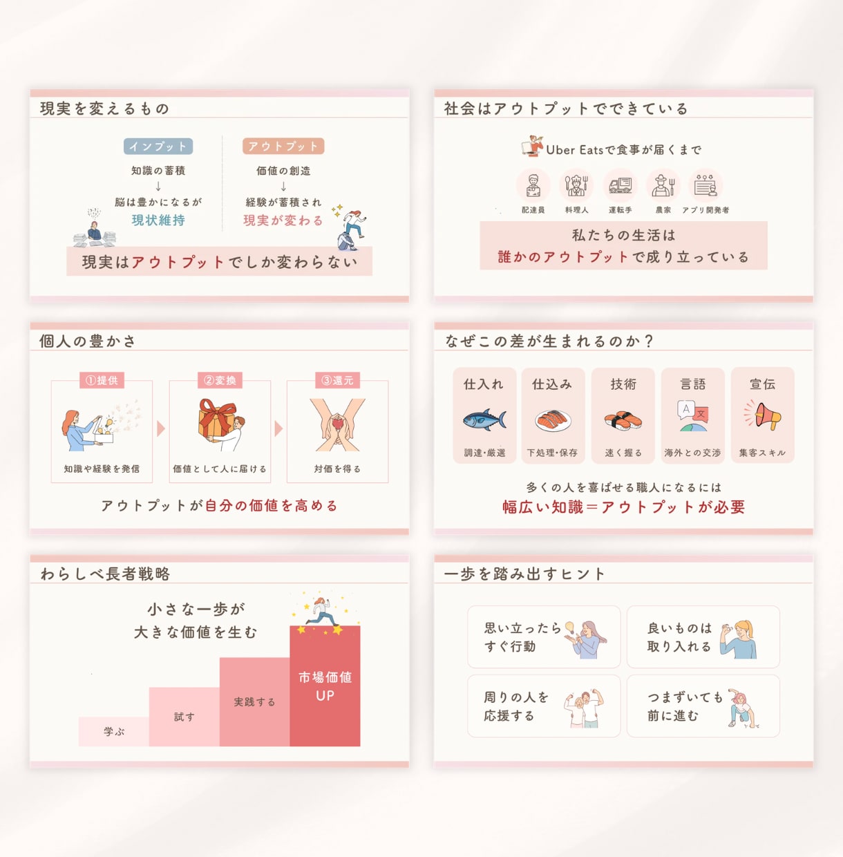 想いが伝わる見やすいスライド資料を作成します 講座・セミナー資料対応！丁寧なヒアリングでサポートします イメージ5