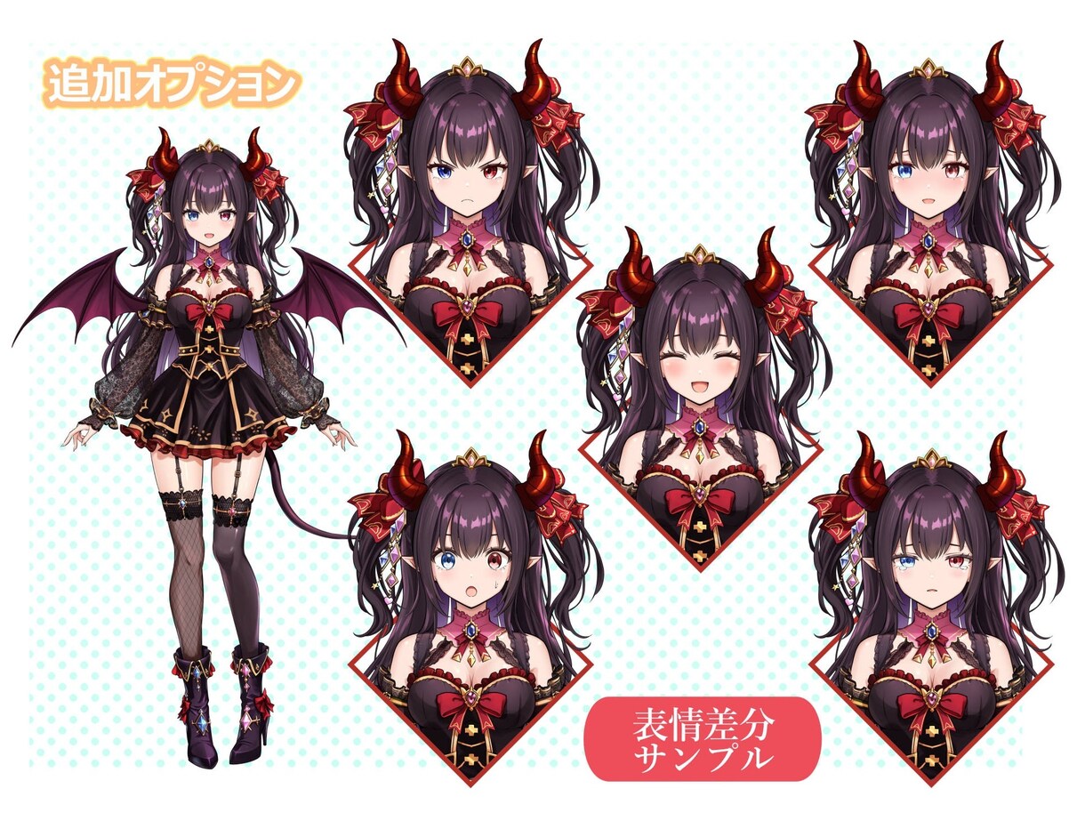 LIVE2D用パーツ分けイラストを作成いたします 高可動域モデル（２００パーツ越え）のパーツ分けにも対応！ イメージ3