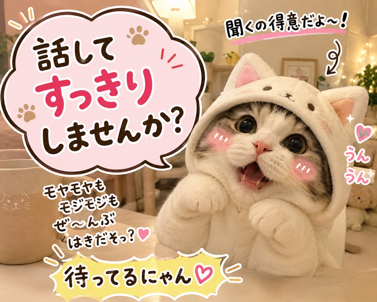 あなたに寄り添います 愚痴や悩みや雑談ゆる〜くお話ししませんか？ イメージ1
