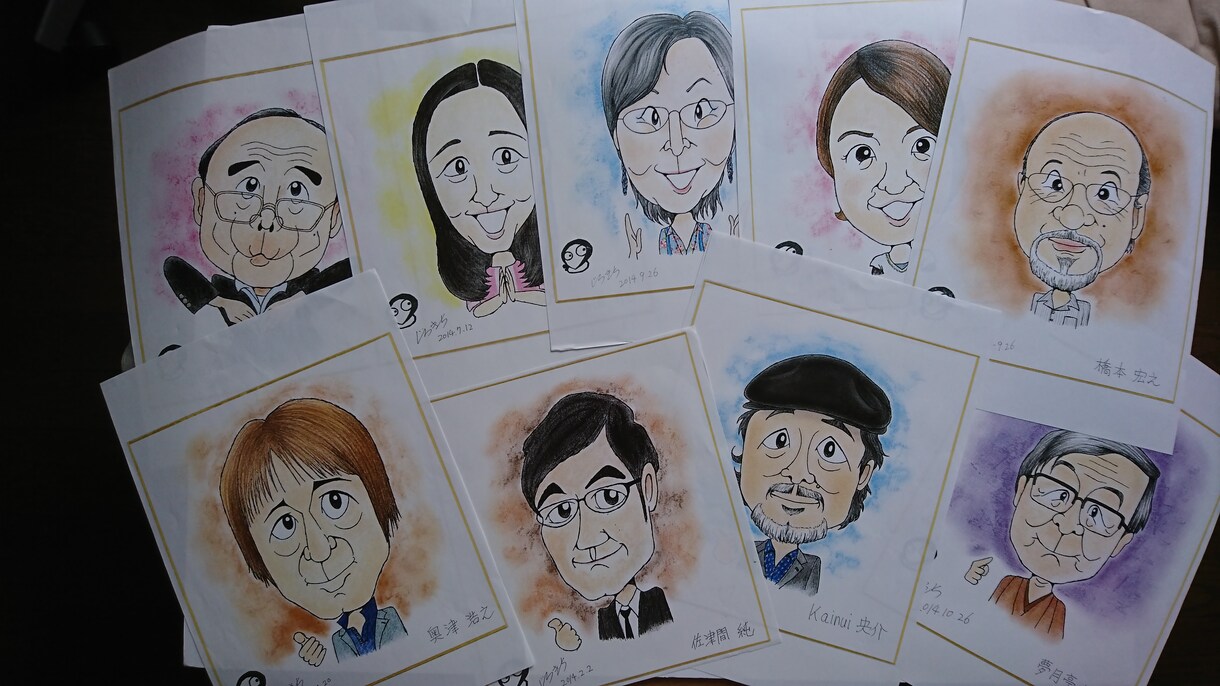 芸能人の方がたにも喜んでもらってます 一味違う、インクペン手描きの作品はいかがでしょう？ イメージ3