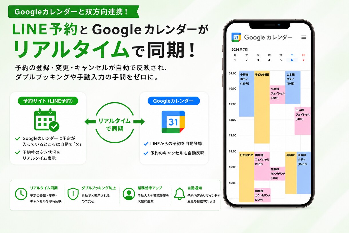 先着3名モニター価格でLINE予約サイト作ります 通常65,000円→モニター価格45,000円 イメージ2
