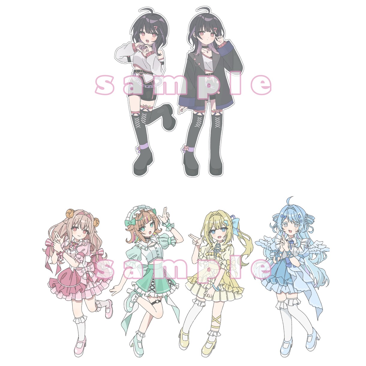 可愛いオリジナルイラストを制作いたします アイコンや動画用、MVなどにご活用ください！ イメージ9