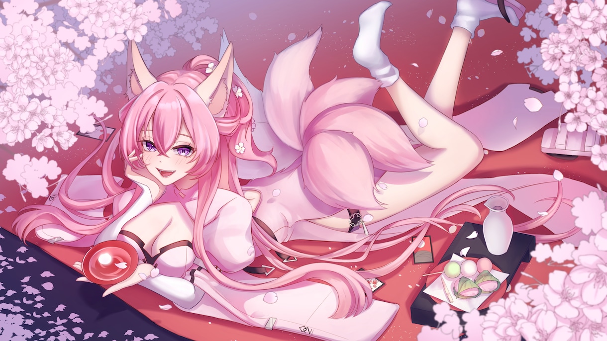 ご希望に沿ったイラストを制作致します 様々な用途に対応します！配信、MV、歌ってみたなどetc イメージ8