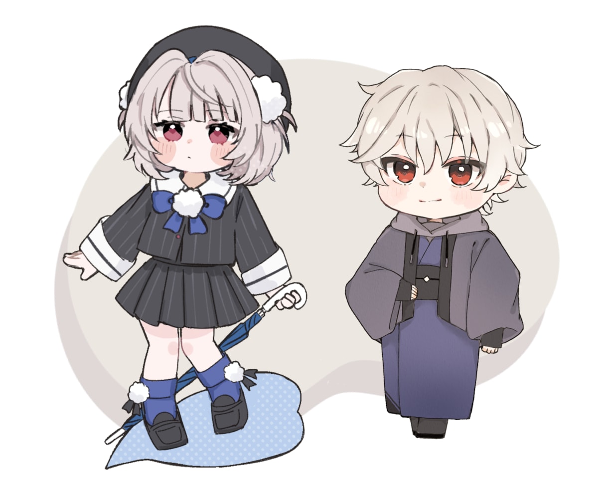ふんわりかわいいデフォルメイラスト描きます 商用可能！配信活動、グッズにどうぞ！◾️納期短くなりました！ イメージ3