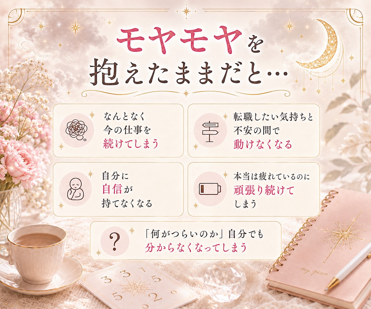 仕事続ける？転職する？どう動くべきか相談乗ります 数秘術を用いて本質、強み、今後の行動の一歩ををお伝えします イメージ3