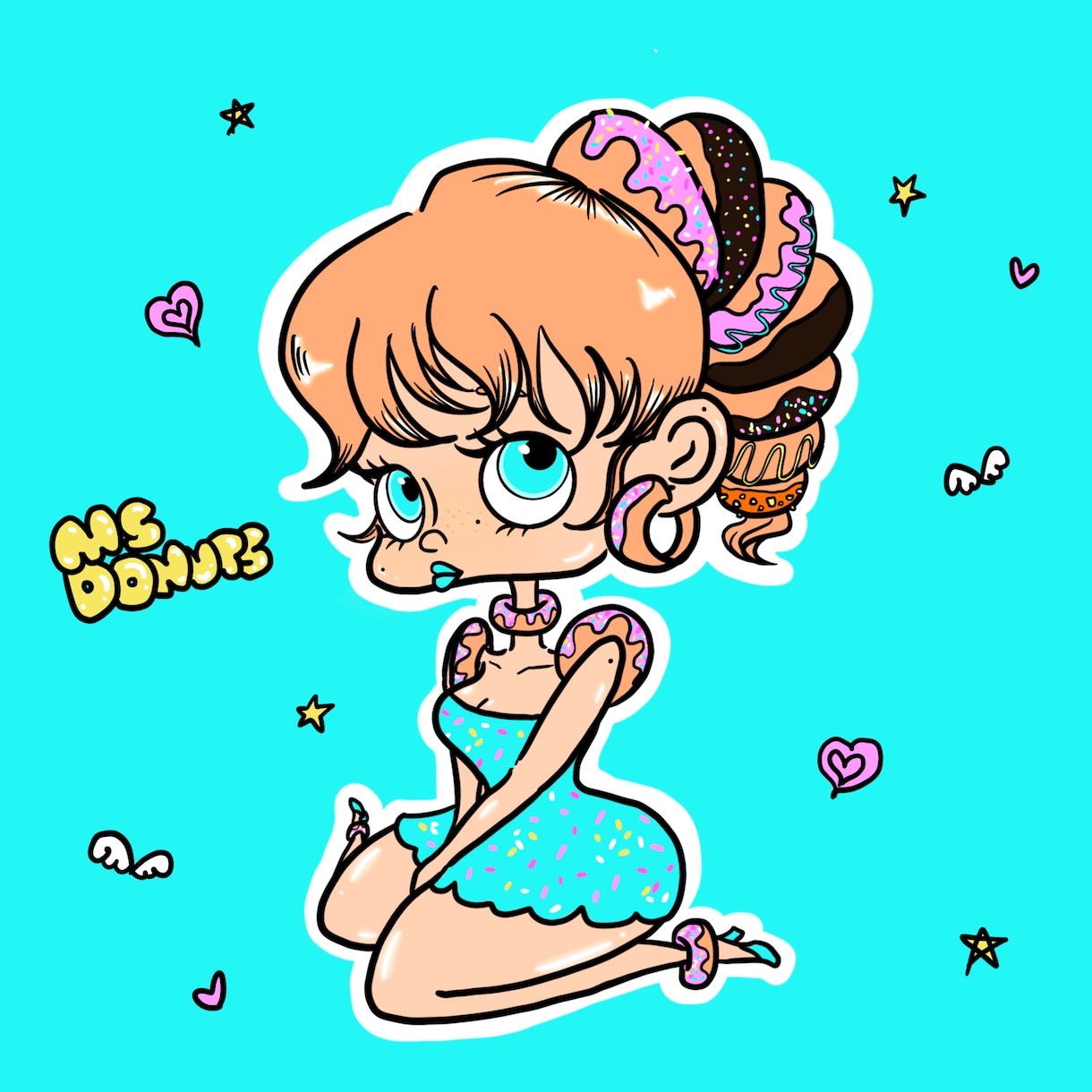海外風のポップで可愛いキャラクター作成します 可愛くてユニークなキャラクター、ポップで海外風のテイスト！ イメージ1