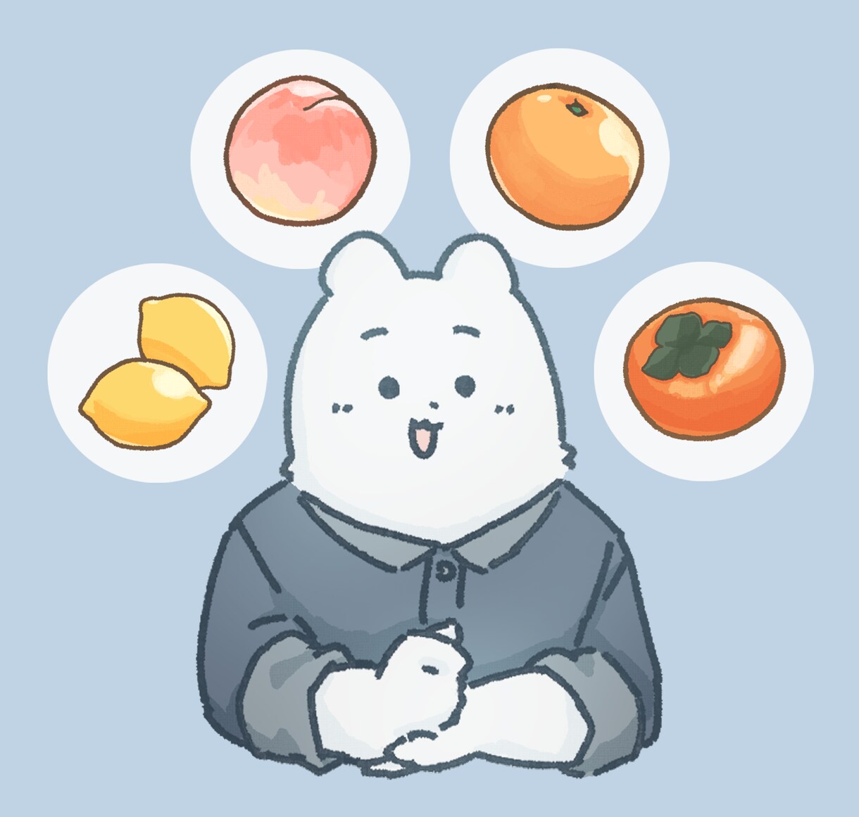 シンプルな人物・動物・食べ物など、なんでも描きます 様々なシーンで使いやすい！ポーズ違いや色違いのセットもOK☆ イメージ1