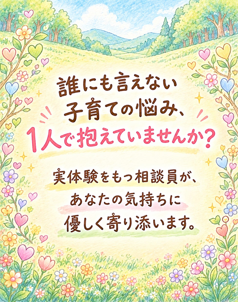 不登校・子育ての悩みお聞きします ★経験者だからわかる★あなたの気持ちに優しく寄り添います★ イメージ1