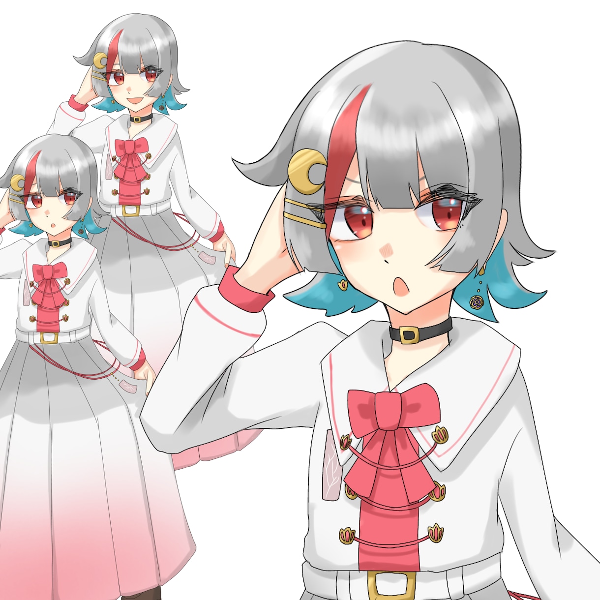 可愛い・綺麗な立ち絵描きます VTuber、TRPG用、歌い手、ゲーム実況等の立ち絵に！ イメージ3