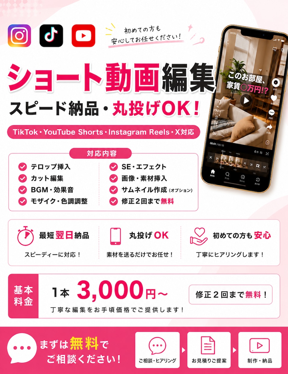 ショート動画を作成します どんなジャンルにも対応！TikTok,YouTube イメージ1