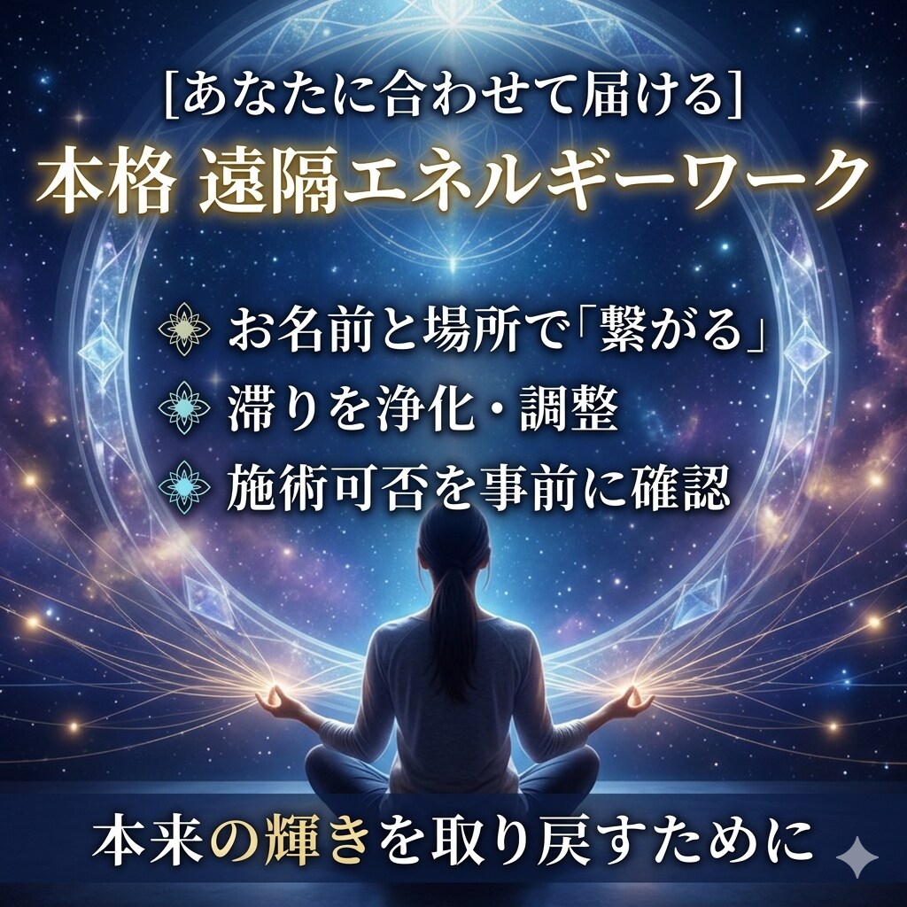 遠隔エネルギーワーク　滞りを無くします 解消しきれない詰まりをエネルギーワークによって取り除きます イメージ1