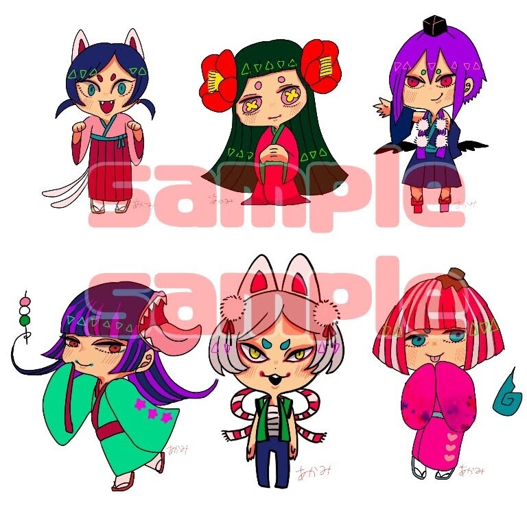 ミニキャライラスト描きます 似顔絵やあなたをイメージした雰囲気のキャラもかけます イメージ1