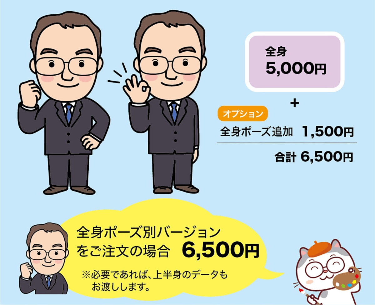 シンプルなキャラクター似顔絵を作成します 名刺・HP・SNSなどで使える、好感度UPのやさしい似顔絵！ イメージ4