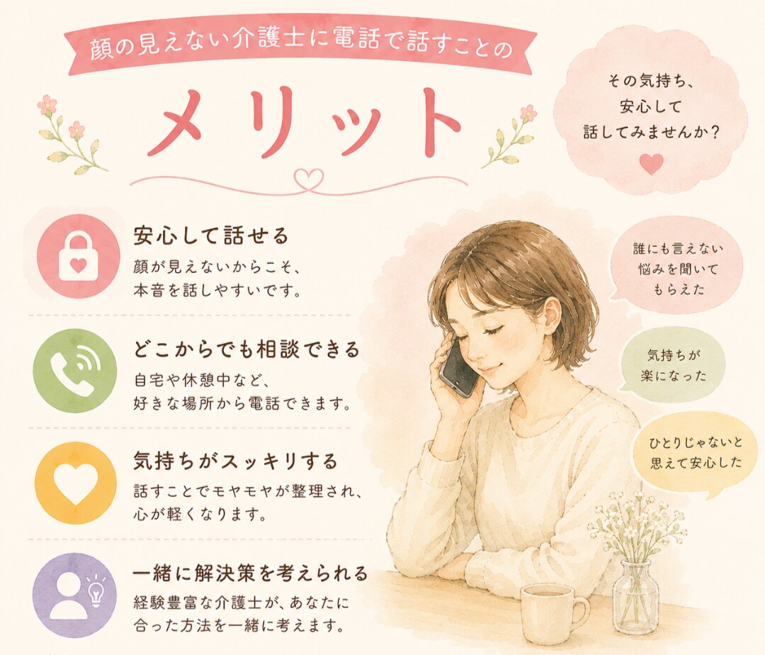 介護士のお悩み、現役介護士がお聴きします 夜勤、人間関係、利用者対応のお悩みをお聴きします イメージ6