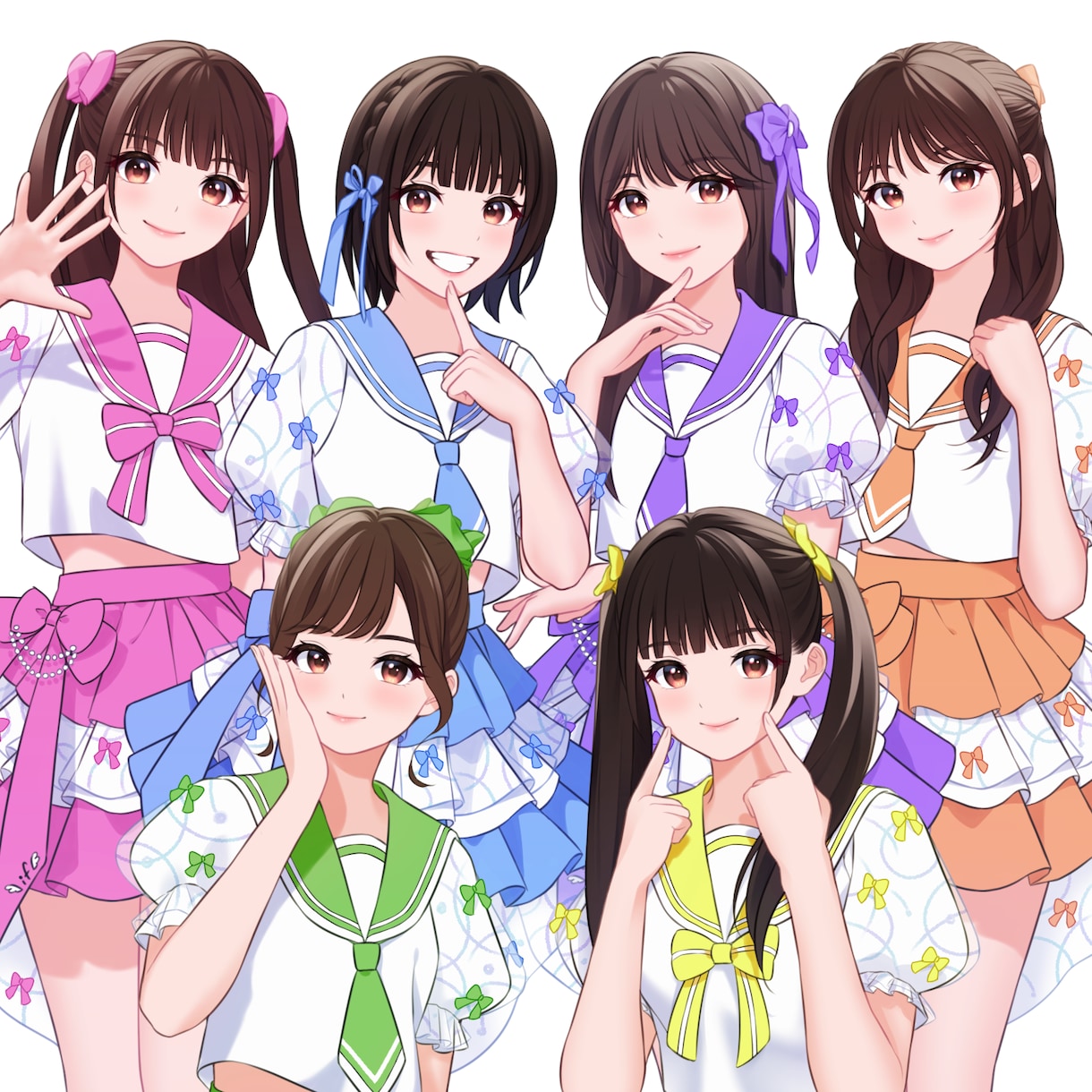 ご自身をキャラ化も！華やかな似顔絵を制作いたします アイコンから全身まで◎クリスマスプレゼントにも♪ イメージ1