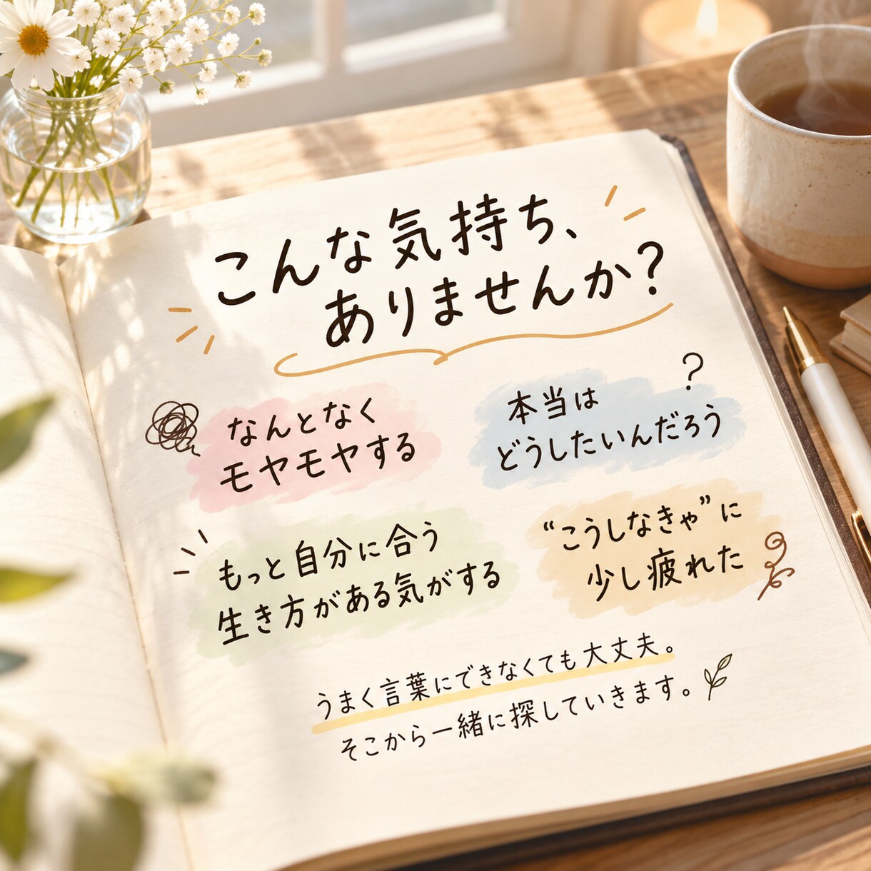 あなただけの楽な人生の歩き方、発掘します 90分、世界にひとりのあなたを一緒に知りにいきます イメージ2