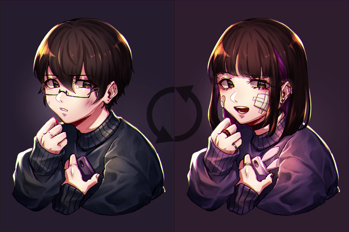 キャラ立ち絵・一枚絵を制作致します 貴方のこだわりをイラストに表現！複数案提示いたします◎ イメージ7